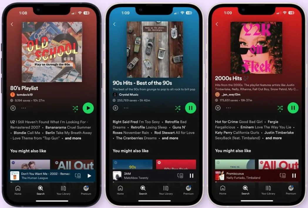 Spotify: músicas dos anos 70, 80 e 90